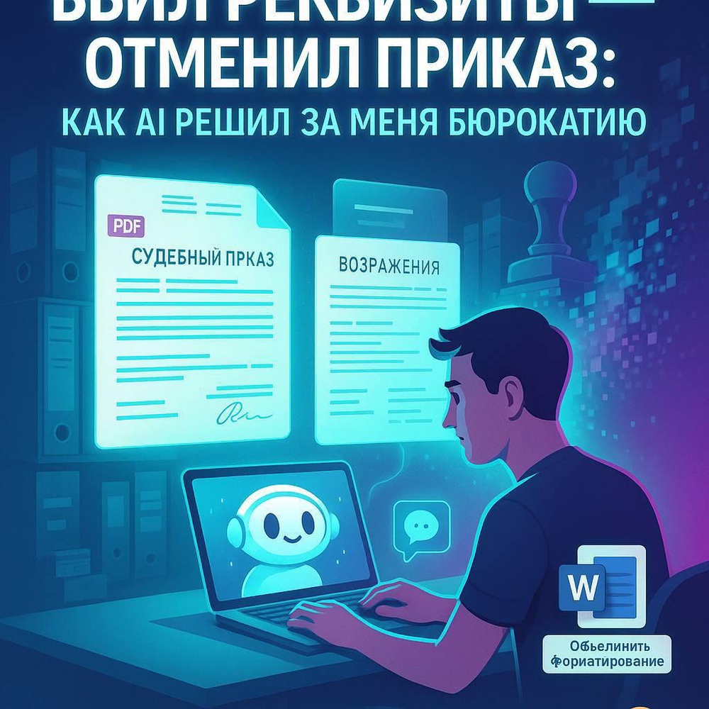 Вбить реквизиты в форму: личный опыт легкого AI